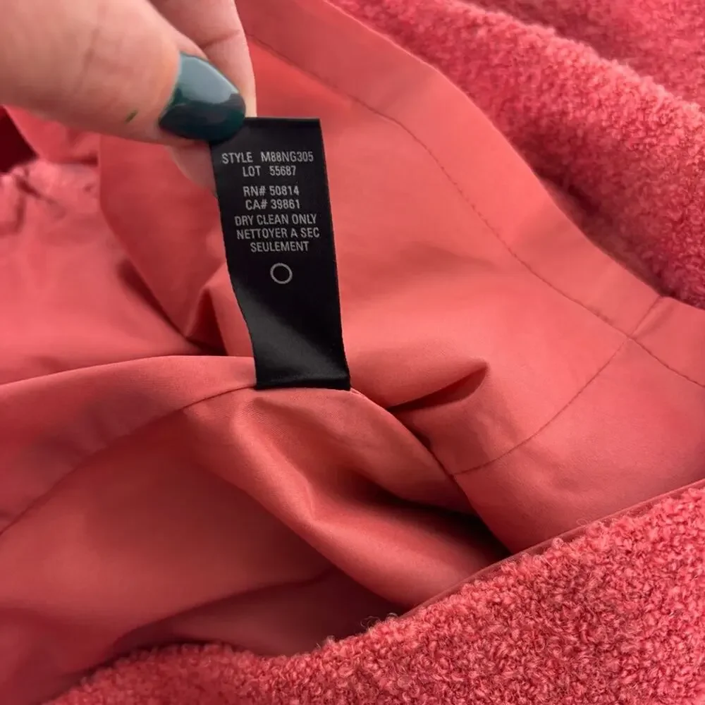 Tahari Fuzzy Pink Pencil Skirt Size 6 1051